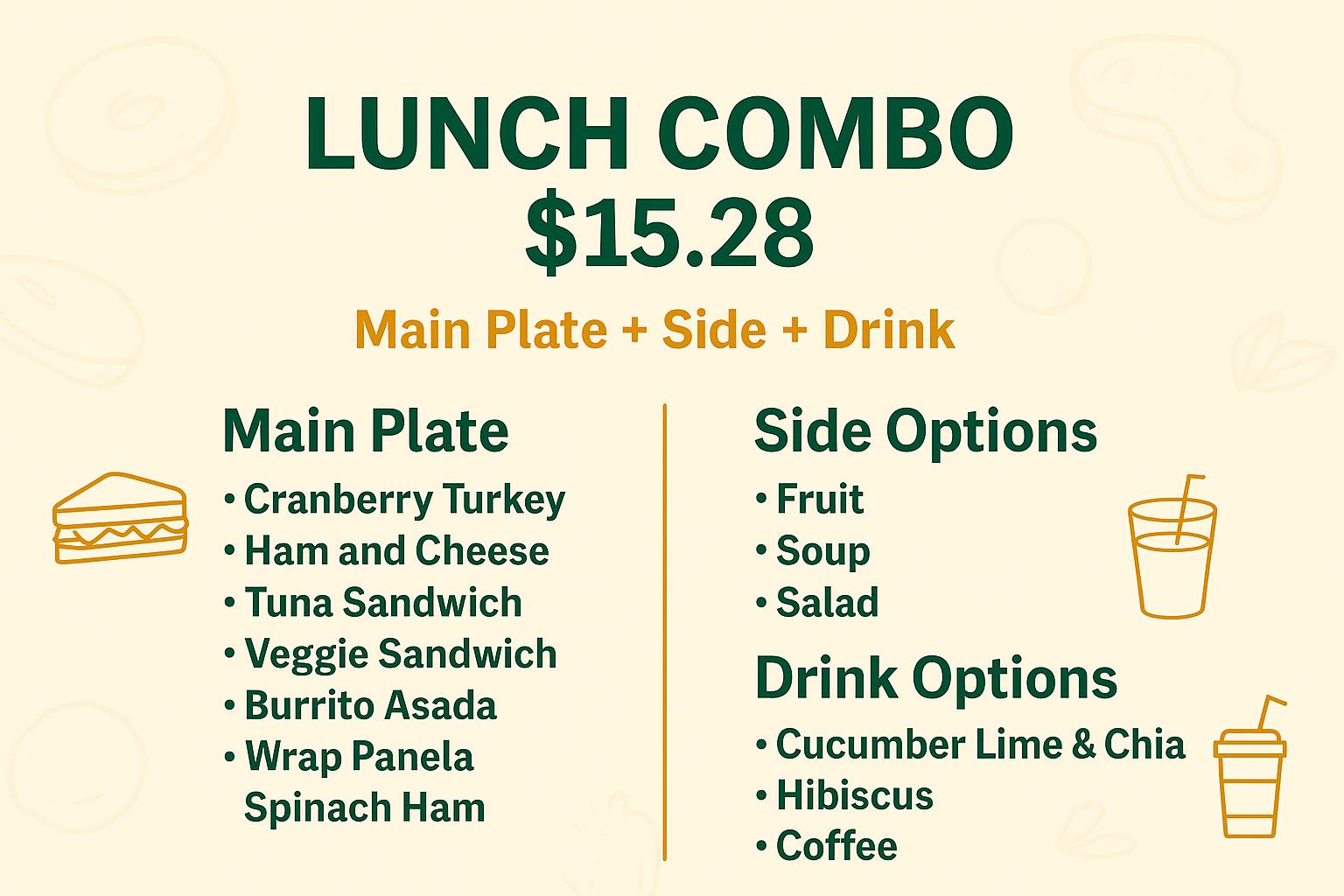 Lunch Combo $15.28